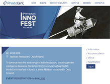 Tablet Screenshot of printocentinnofest.com